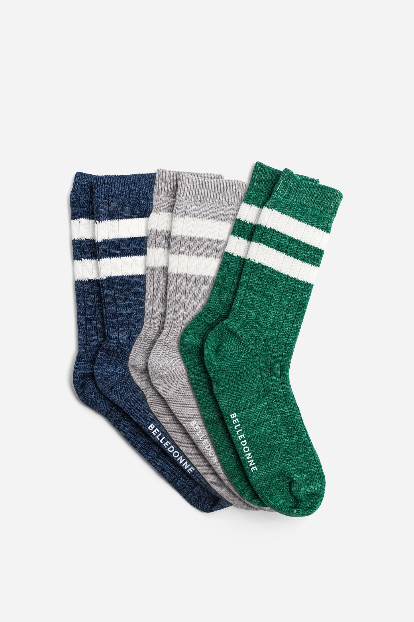 Chaussettes texturées vertes