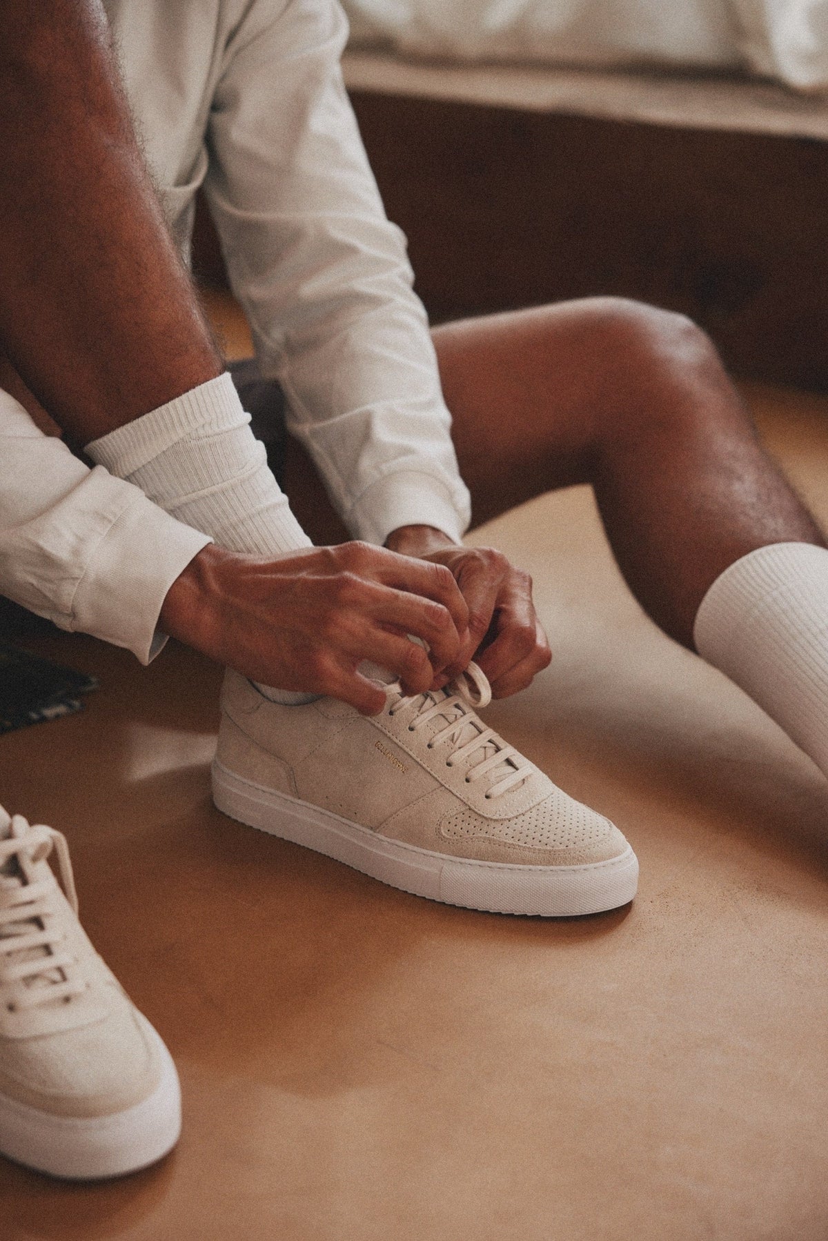 Belledonne B0 Sand Suede portée
