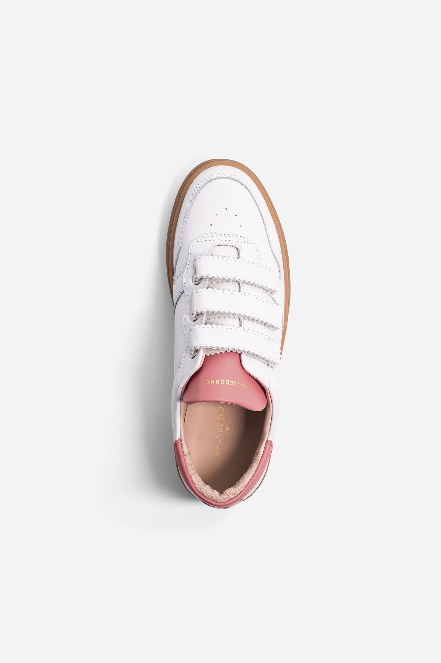 B0 Velcro - White / Pink