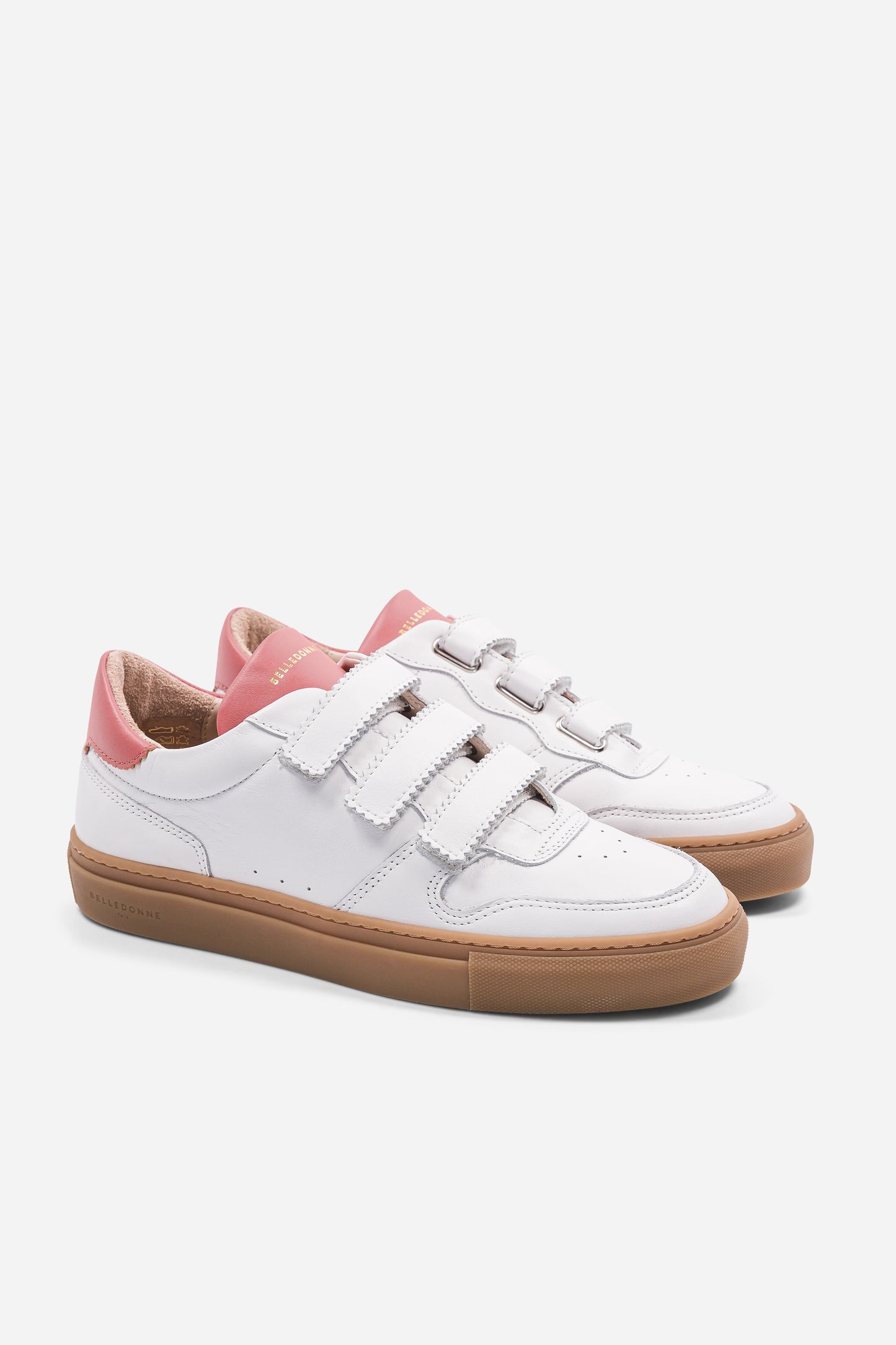 B0 Velcro - White / Pink