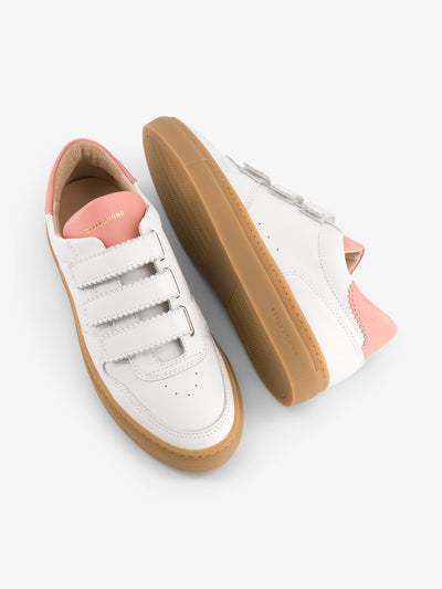 B0 Velcro - White / Pink