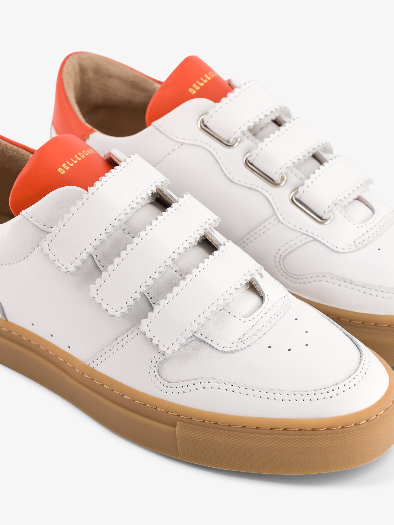 B0 Velcro - White / Orange