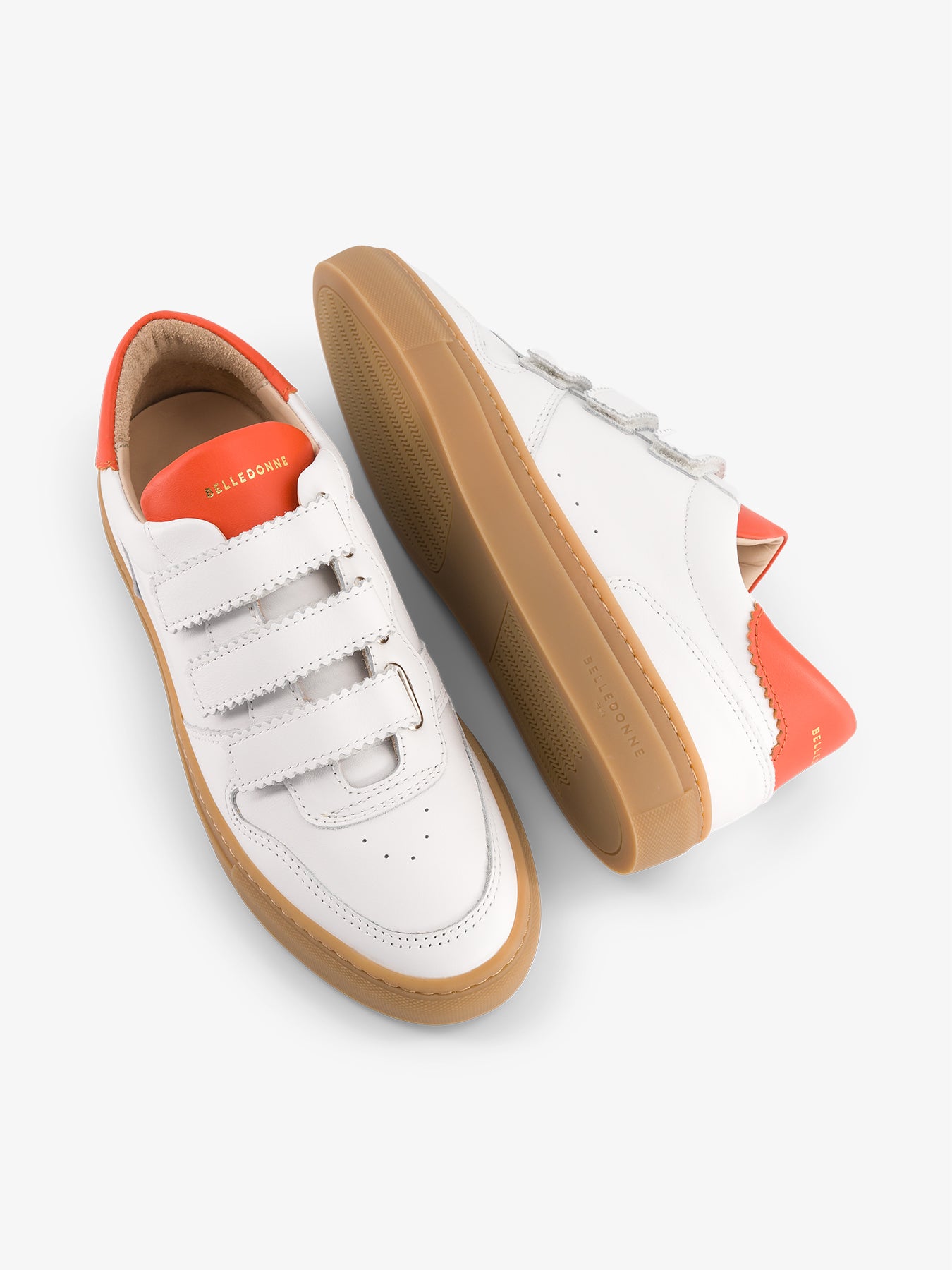 B0 Velcro - White / Orange