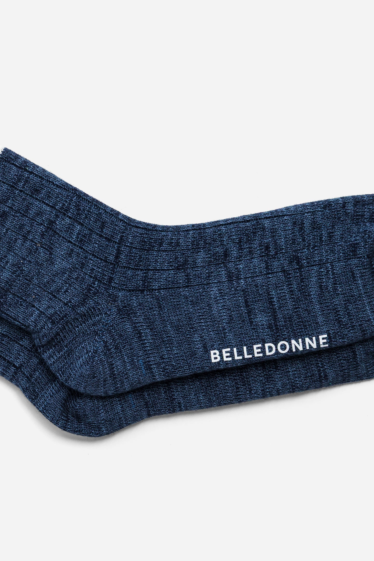 Chaussettes texturées bleues