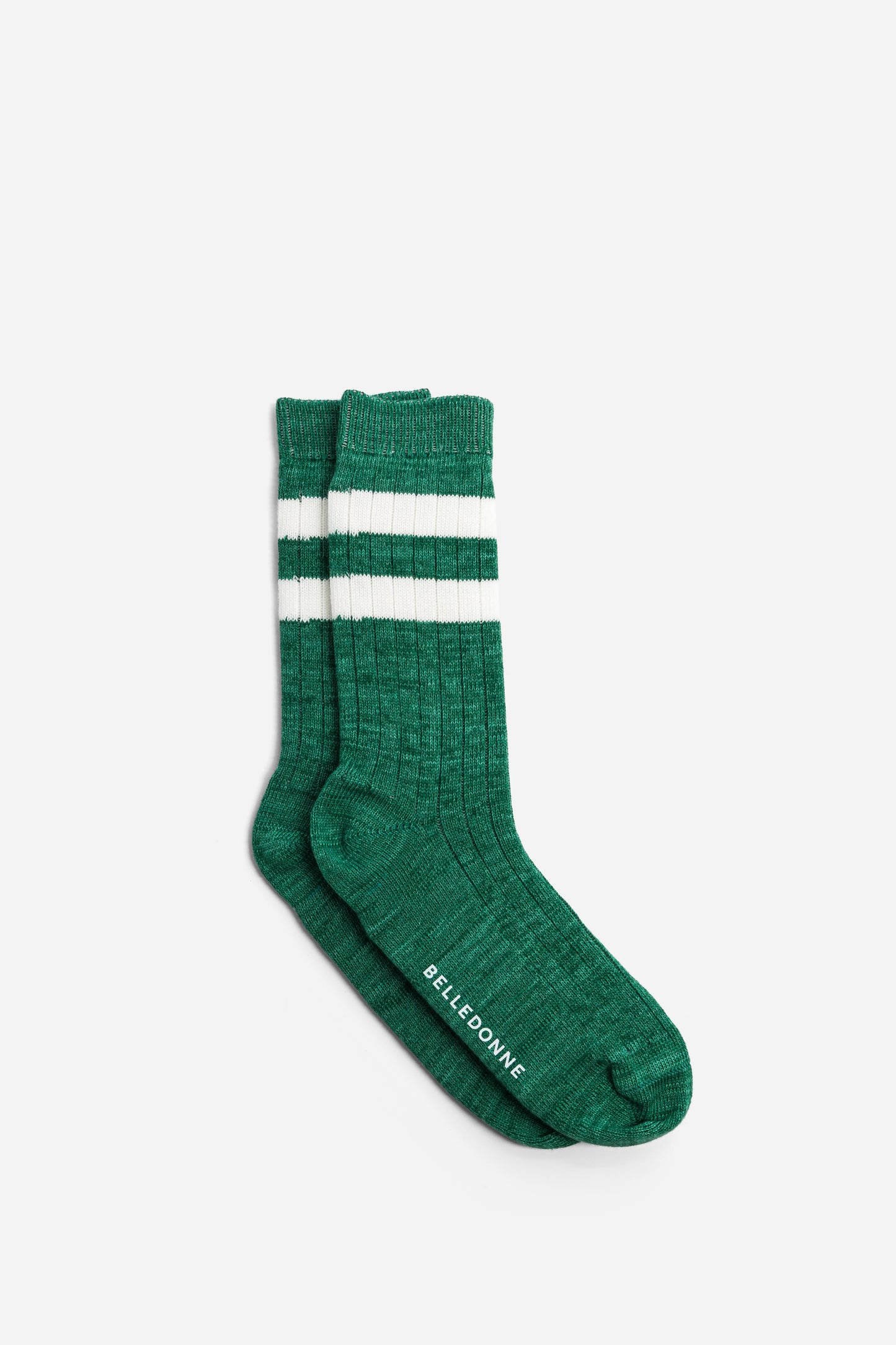 Chaussettes texturées vertes