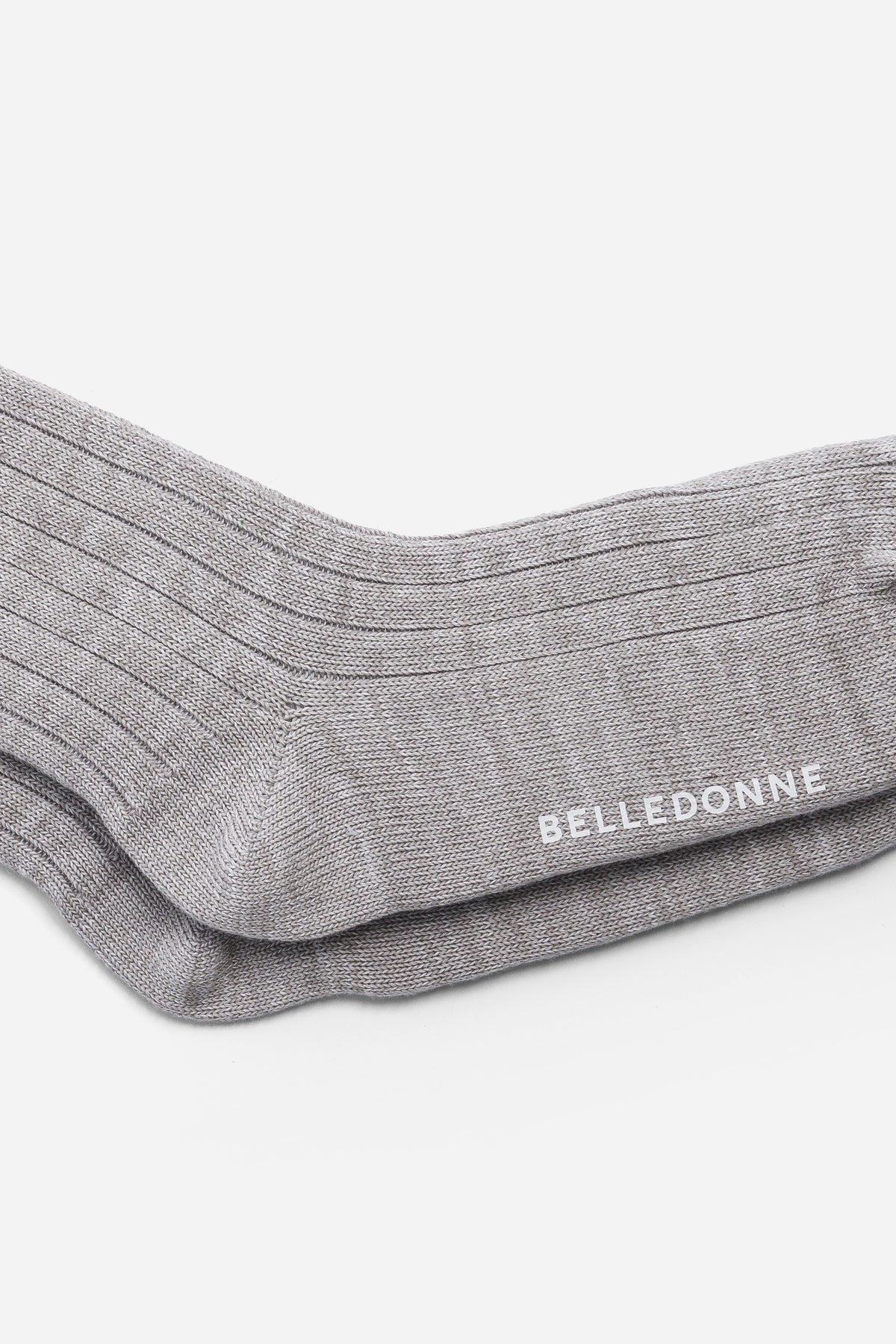 Textured socks - Grey double stripe