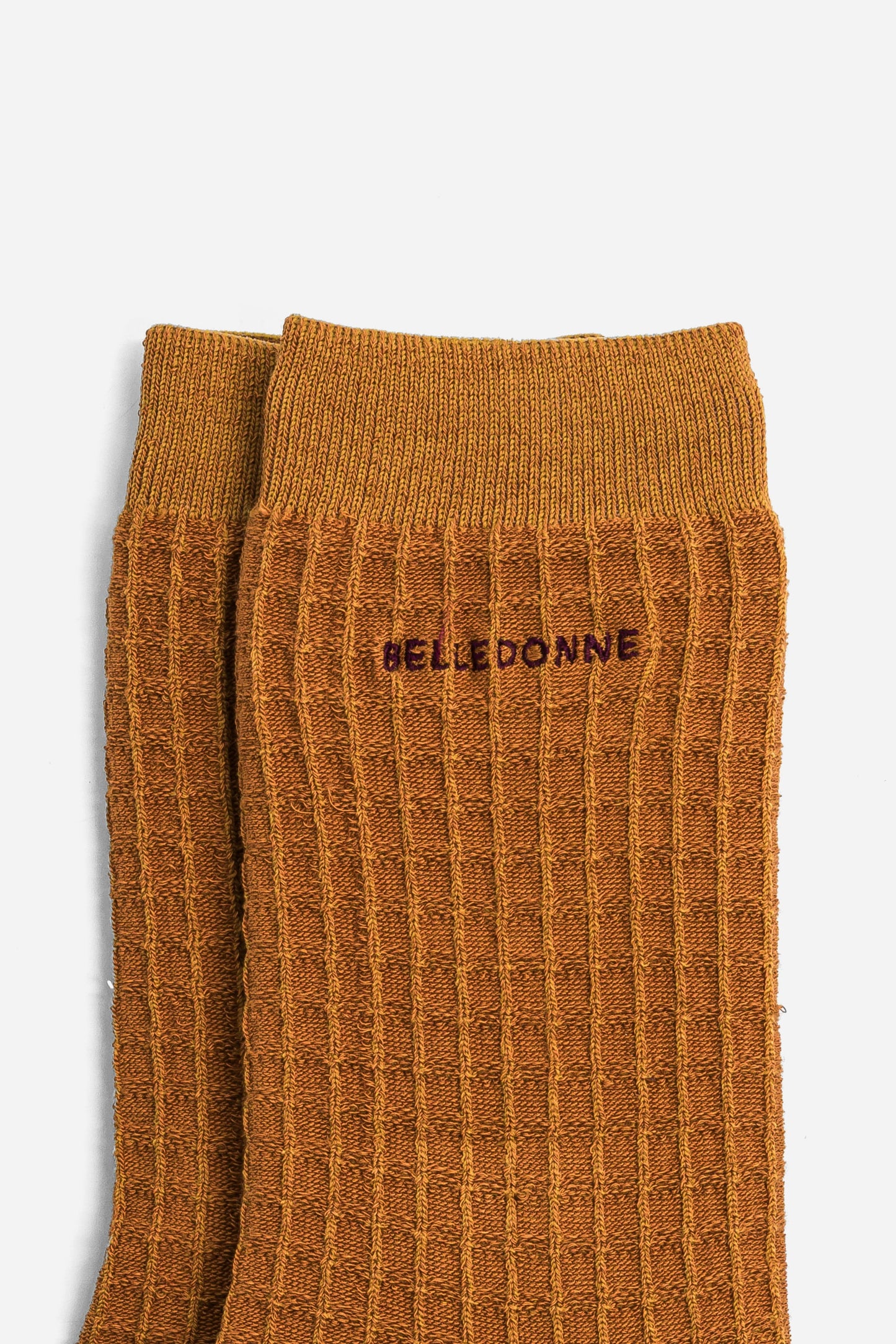 Chaussettes gaufrées - Biscuit