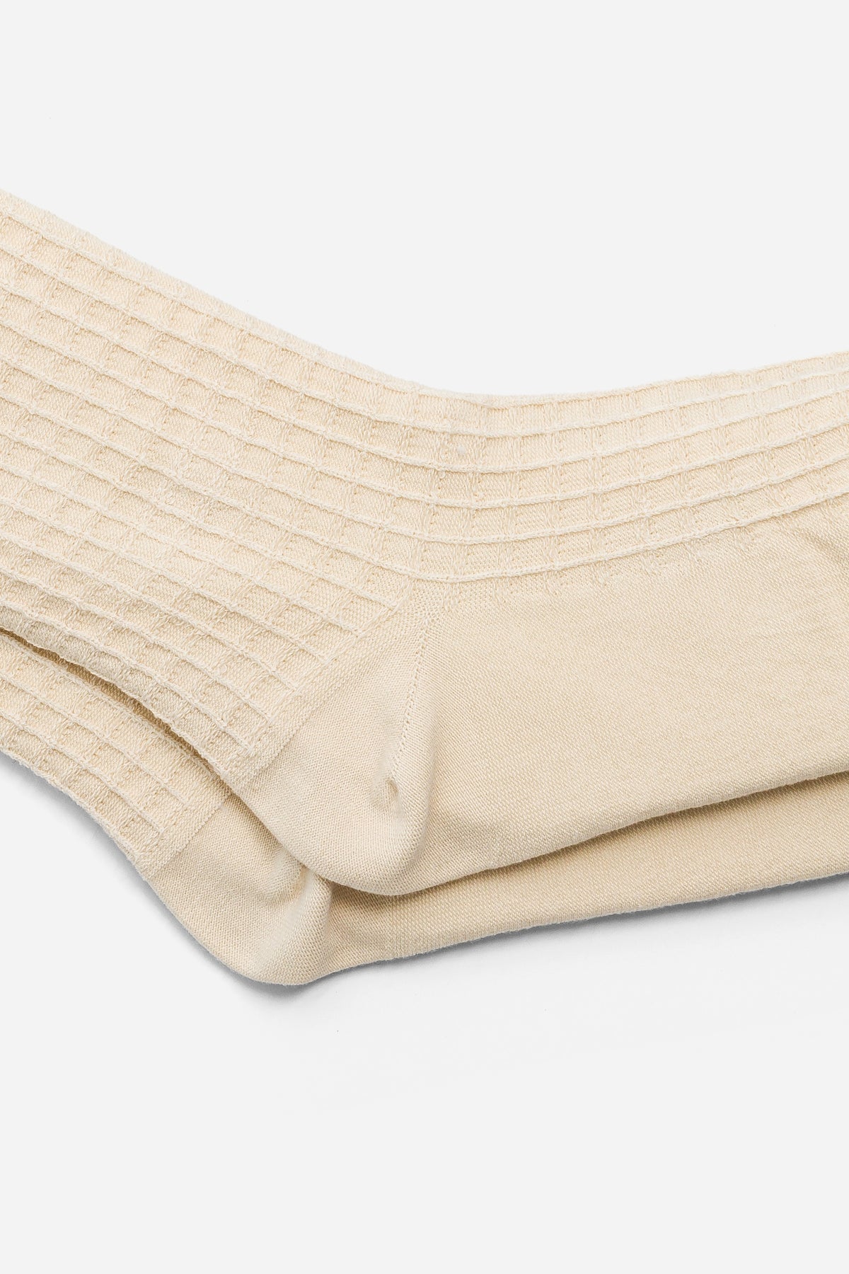 Waffle Socks - Cream